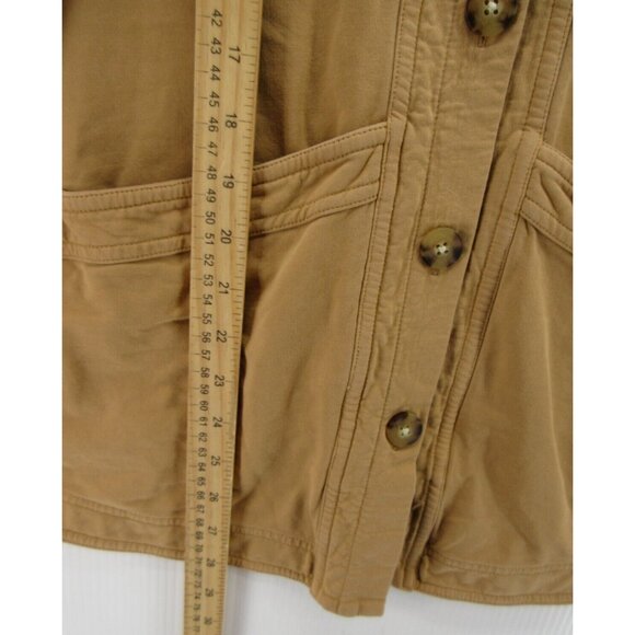 J Jill Jacket Large Shirt Button Up Shacket Stretch Pockets Collared - Picture 4 of 10